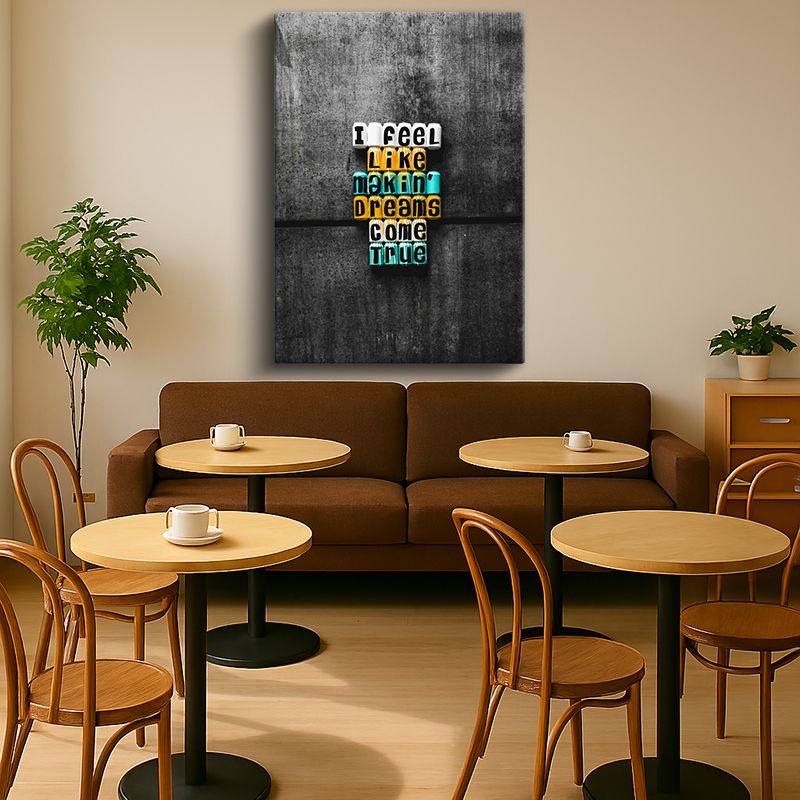 Tipgrafik Kanvas Tablo 9