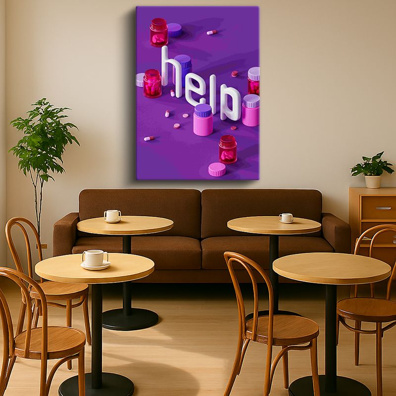 Tipgrafik Kanvas Tablo 49