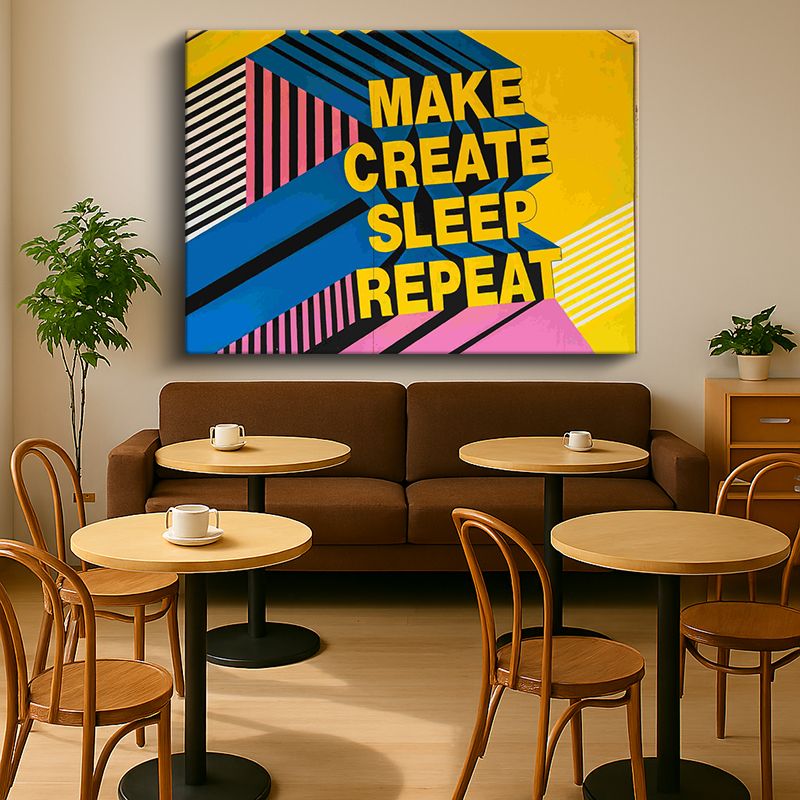 Tipgrafik Kanvas Tablo 77