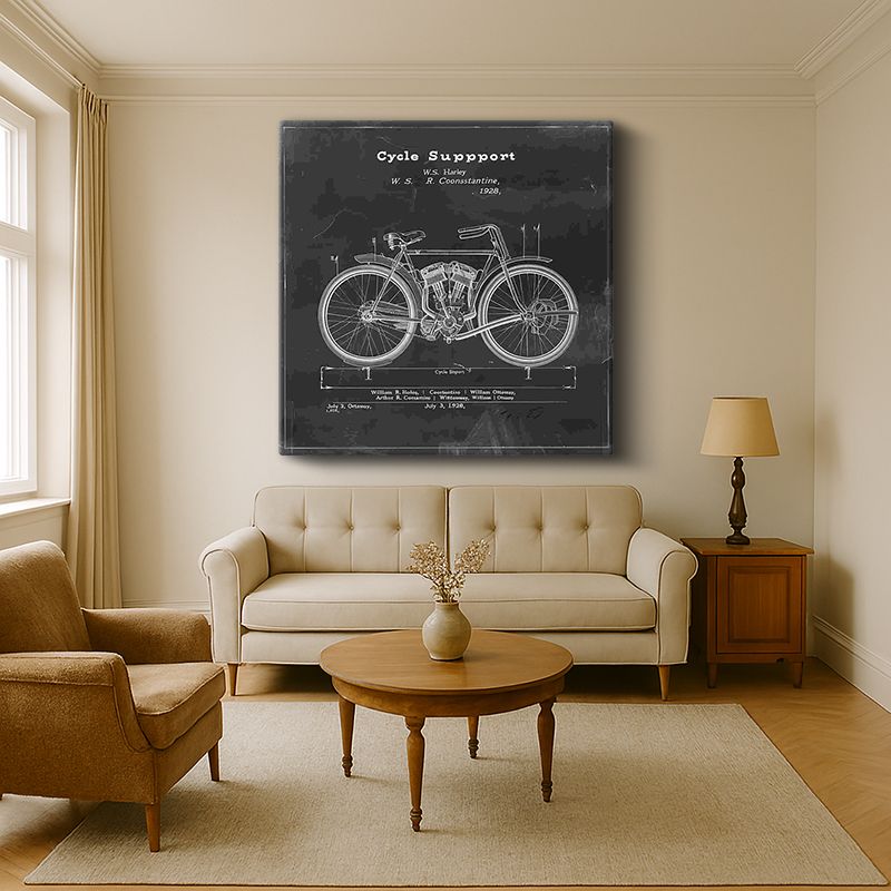 Vintage Kanvas Tablo 123