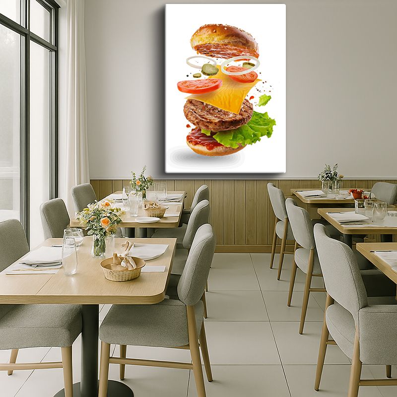 Yiyecek & İçecek Kanvas Tablo 4
