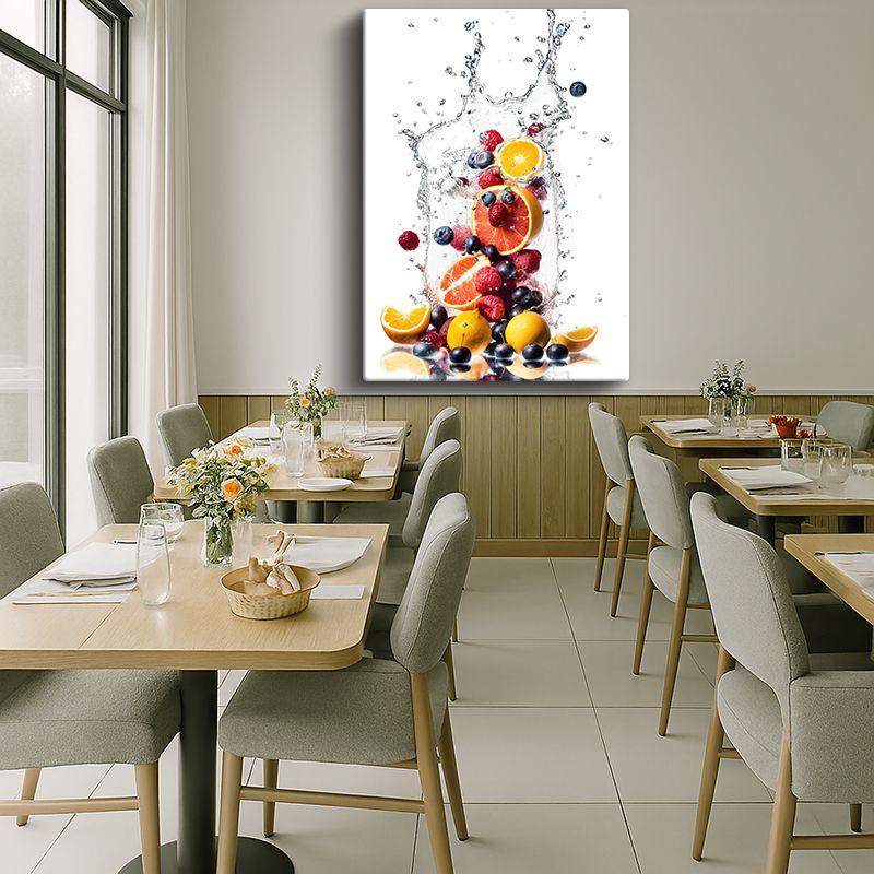 Yiyecek & İçecek Kanvas Tablo 17