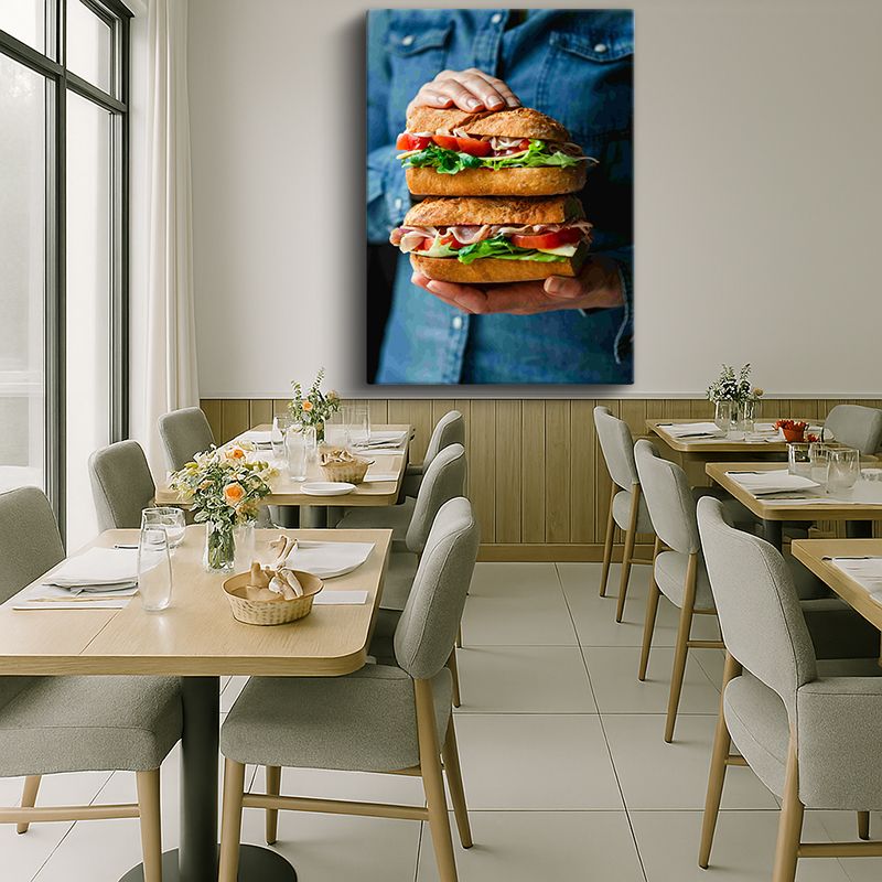 Yiyecek & İçecek Kanvas Tablo 166
