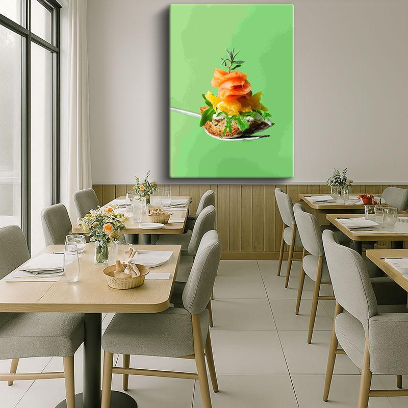 Yiyecek & İçecek Kanvas Tablo 203