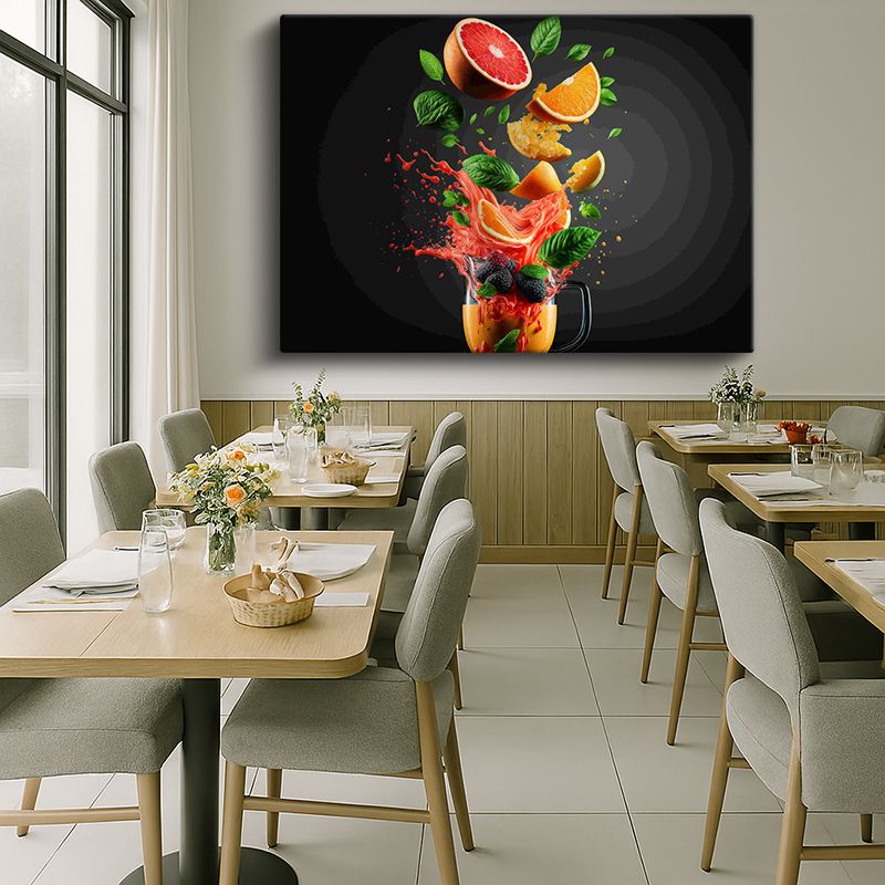 Yiyecek & İçecek Kanvas Tablo 309
