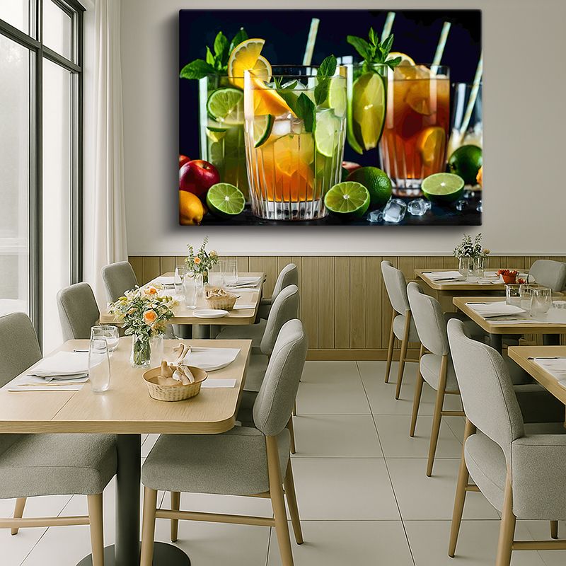 Yiyecek & İçecek Kanvas Tablo 310