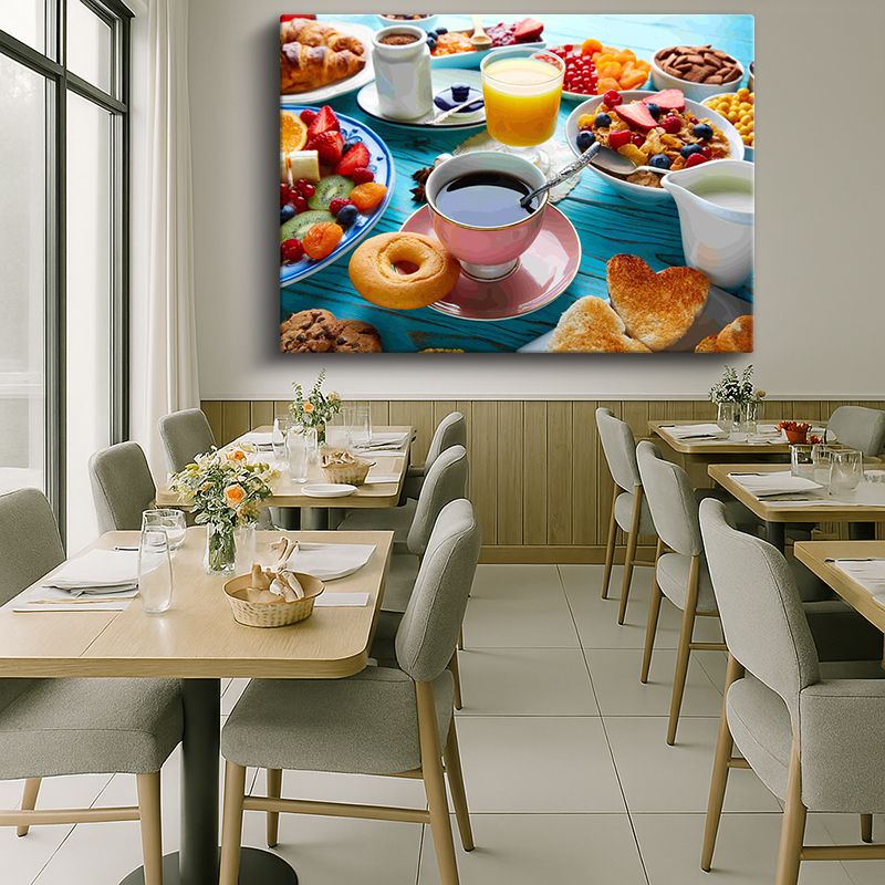 Yiyecek & İçecek Kanvas Tablo 313