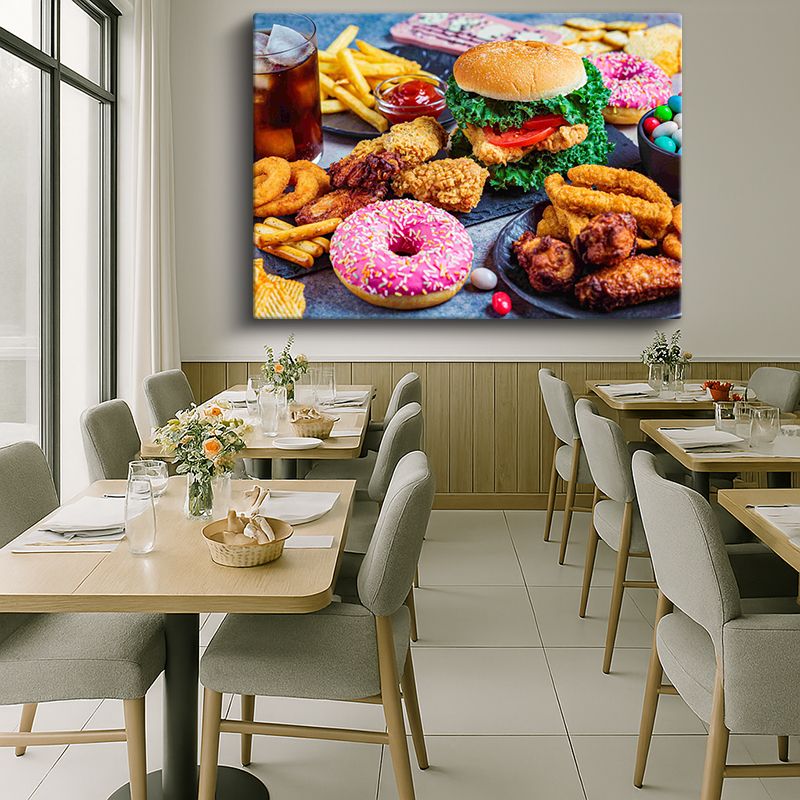 Yiyecek & İçecek Kanvas Tablo 318