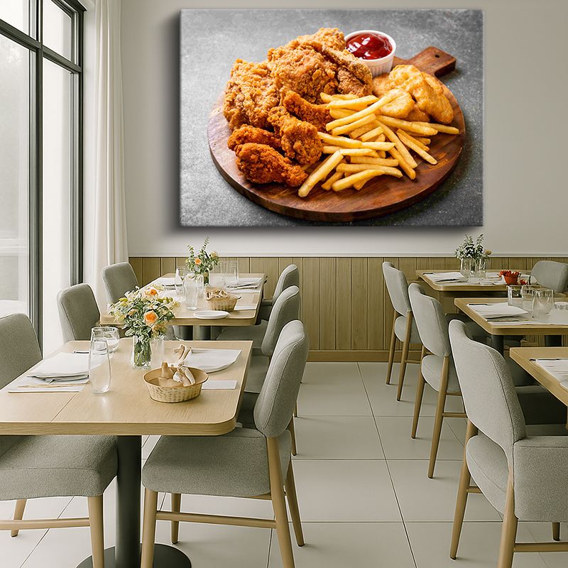 Yiyecek & İçecek Kanvas Tablo 319