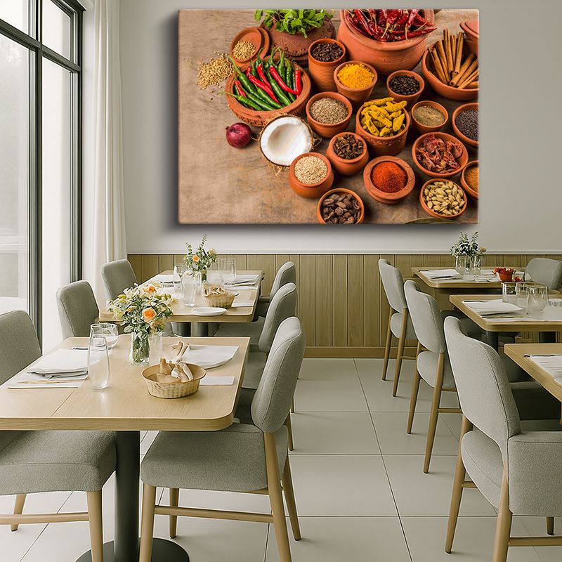 Yiyecek & İçecek Kanvas Tablo 323