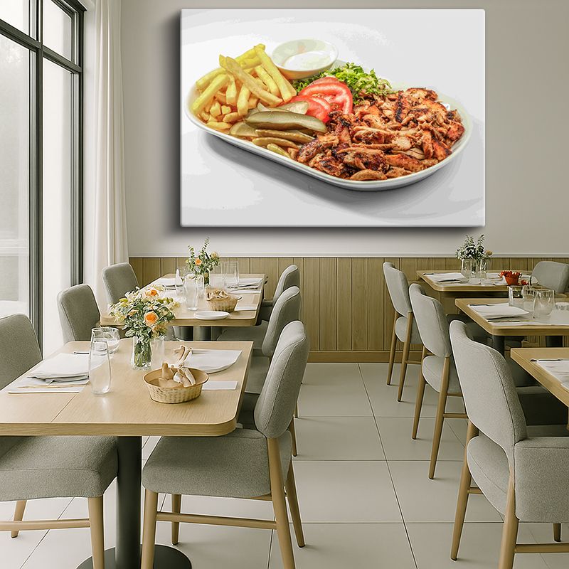 Yiyecek & İçecek Kanvas Tablo 325