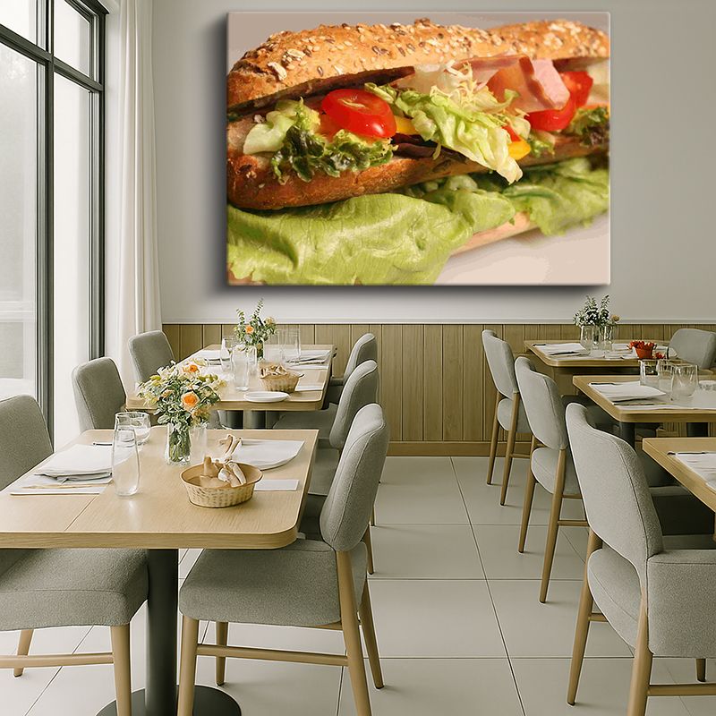 Yiyecek & İçecek Kanvas Tablo 346