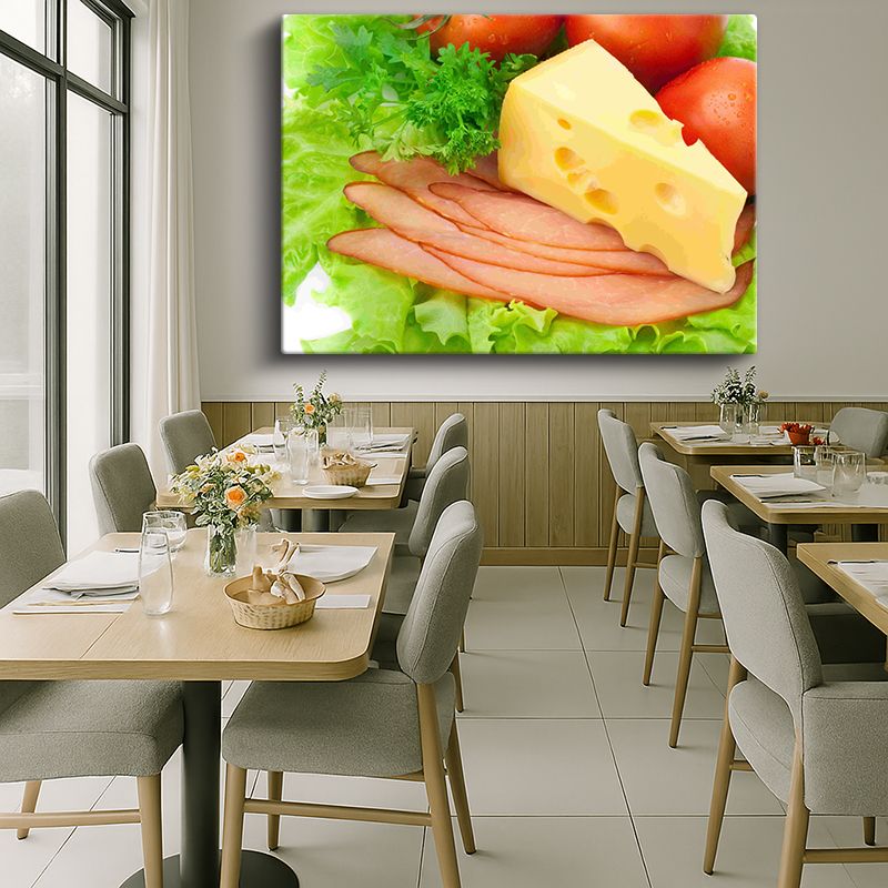 Yiyecek & İçecek Kanvas Tablo 358
