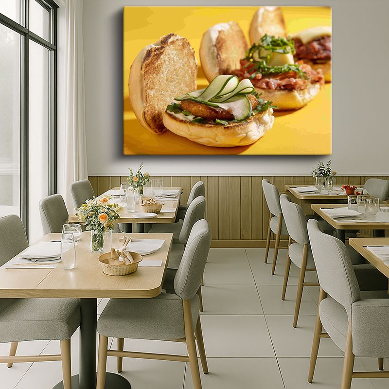 Yiyecek & İçecek Kanvas Tablo 389