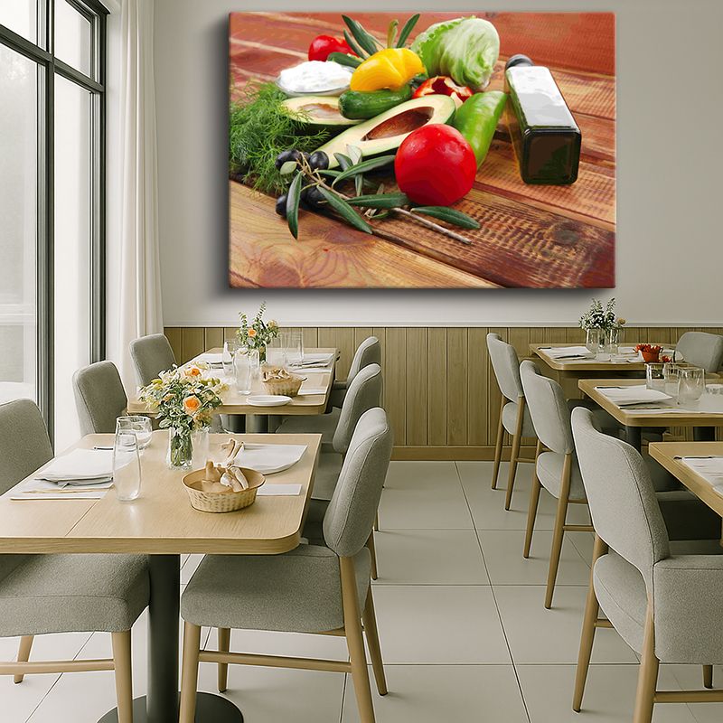 Yiyecek & İçecek Kanvas Tablo 444
