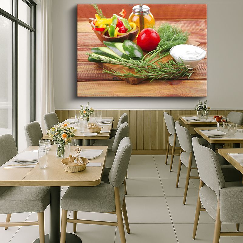 Yiyecek & İçecek Kanvas Tablo 445