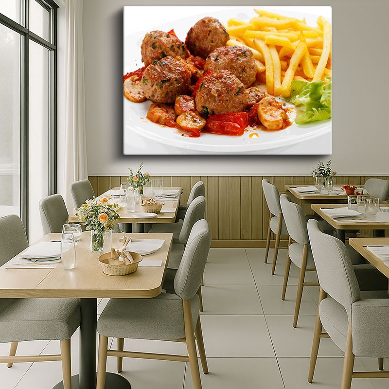 Yiyecek & İçecek Kanvas Tablo 490