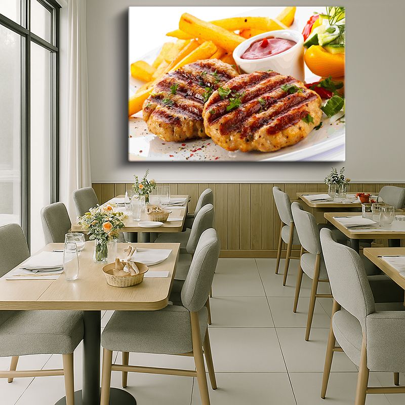 Yiyecek & İçecek Kanvas Tablo 550