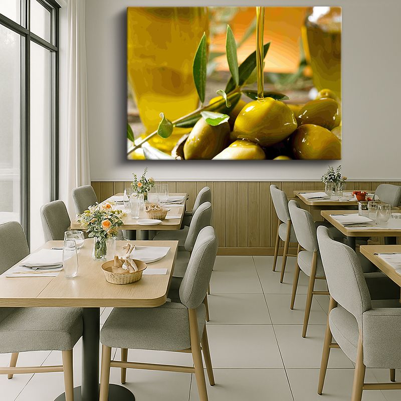 Yiyecek & İçecek Kanvas Tablo 554